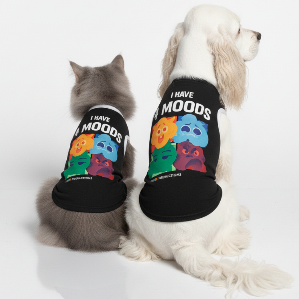 Skatrs Moody Cotton T shirt for Dogs and Cats
