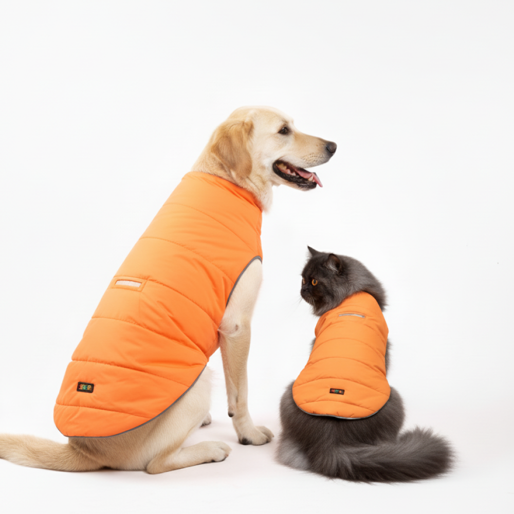Skatrs Firefly Fuzz Puffer Reversible Jacket for Dogs and Cats
