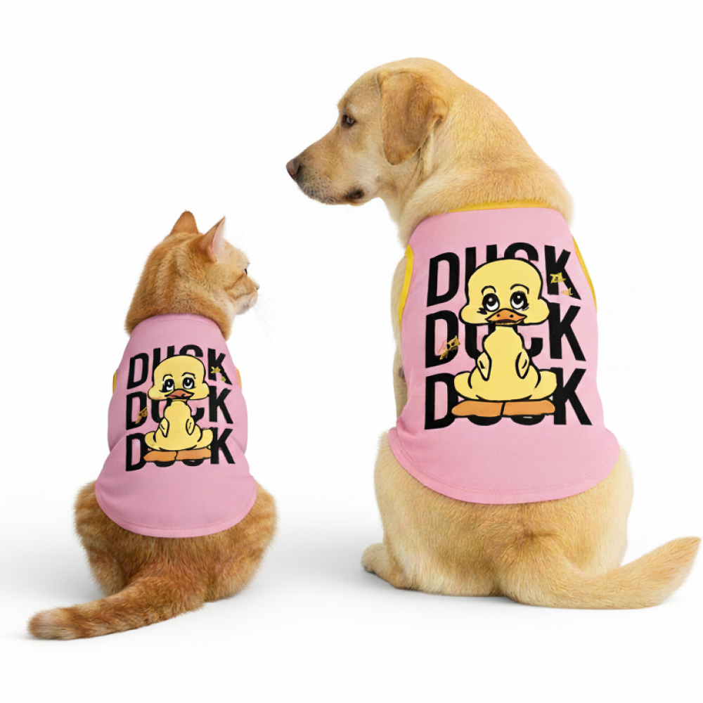 Skatrs Duck Duck Duck Cotton T shirt for Dogs and Cats