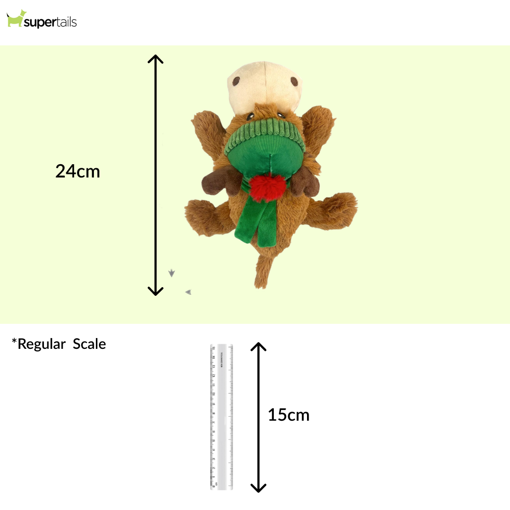 Kong Cozie Reindeer Toy for Dogs (Brown)