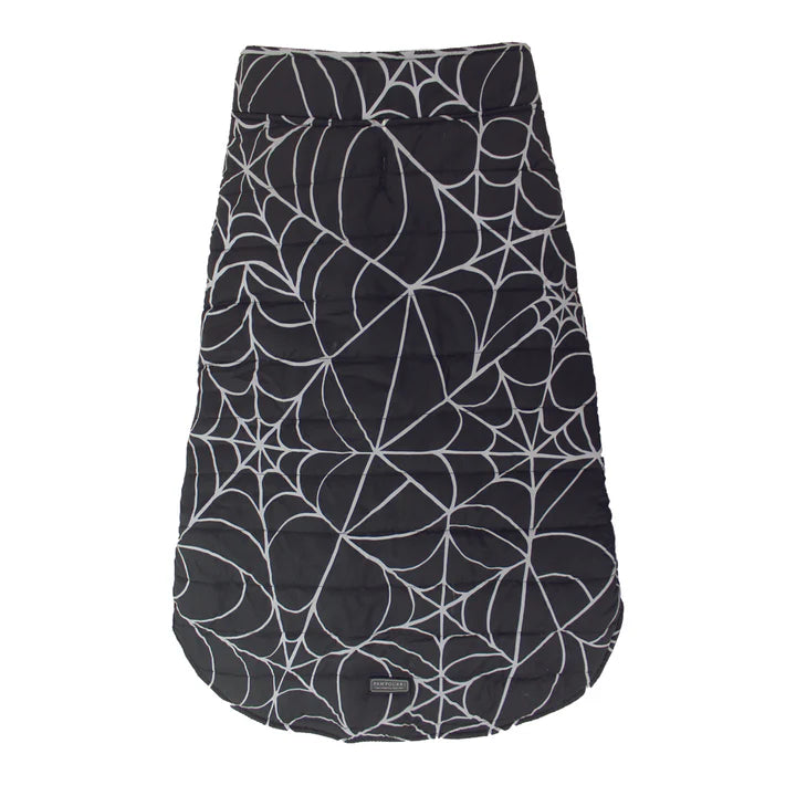 Pawpourri Reflective Spider Web Holiday Jacket for Dogs (Black)