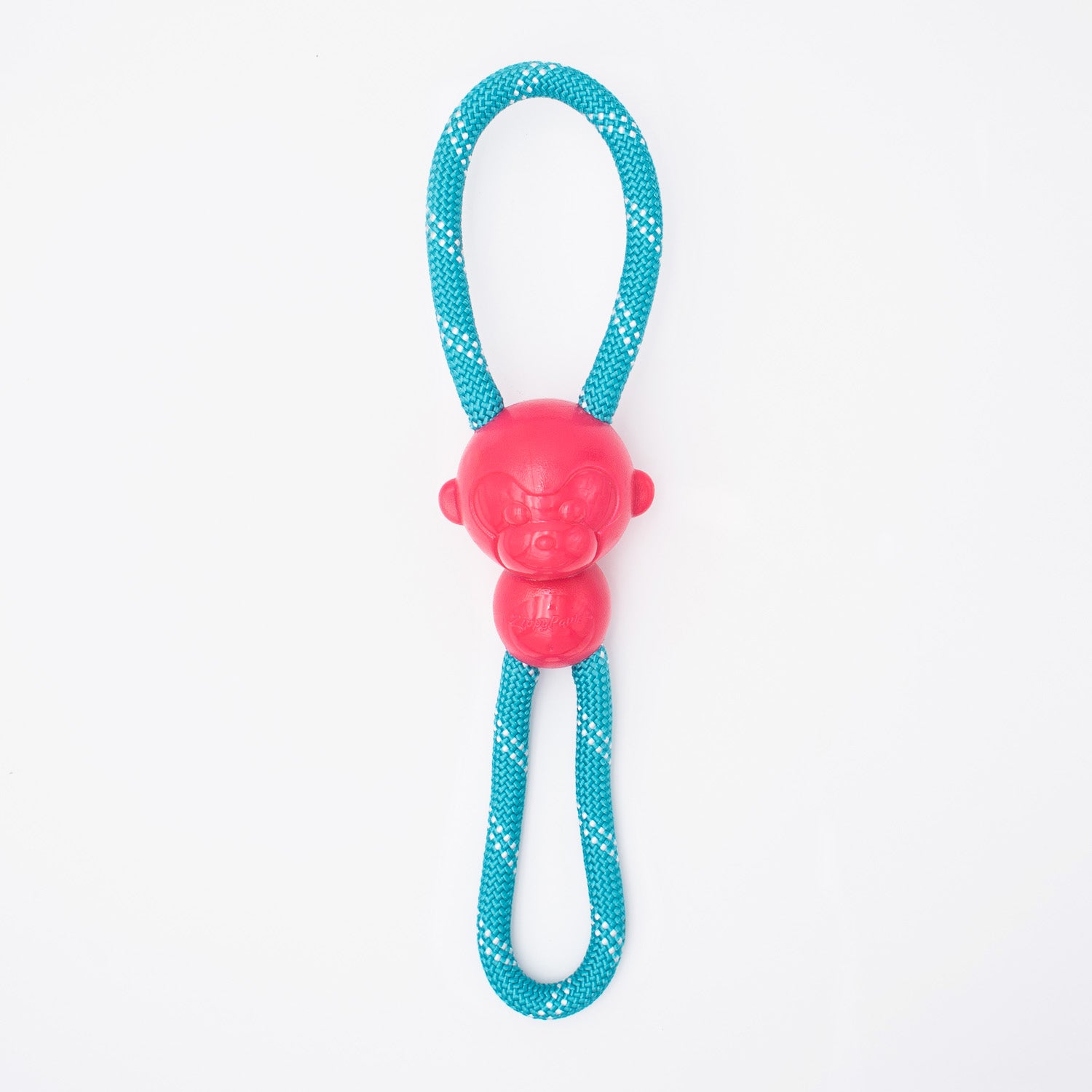 Zippy Paws ZippyTuff Monkey RopeTugz Plush Toy for Dogs (Pink)