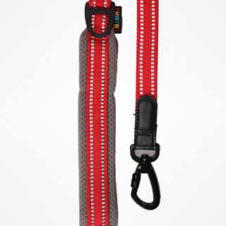 Skatrs Adventure in Style & Comfort Fiery Leash for Dogs and Cats (Red)