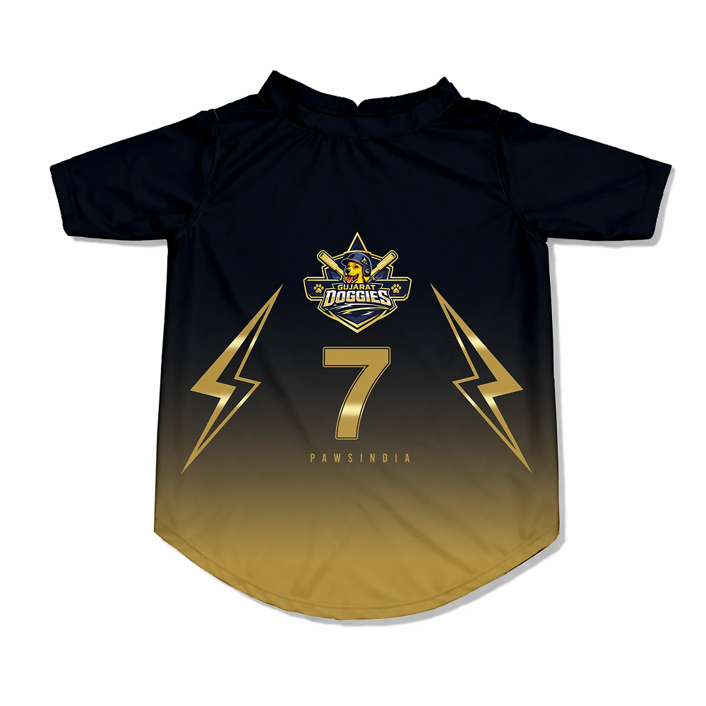 Pawsindia Gujarat Doggies T20 Pets Premier League Jersey for Cats | Indian Pet League