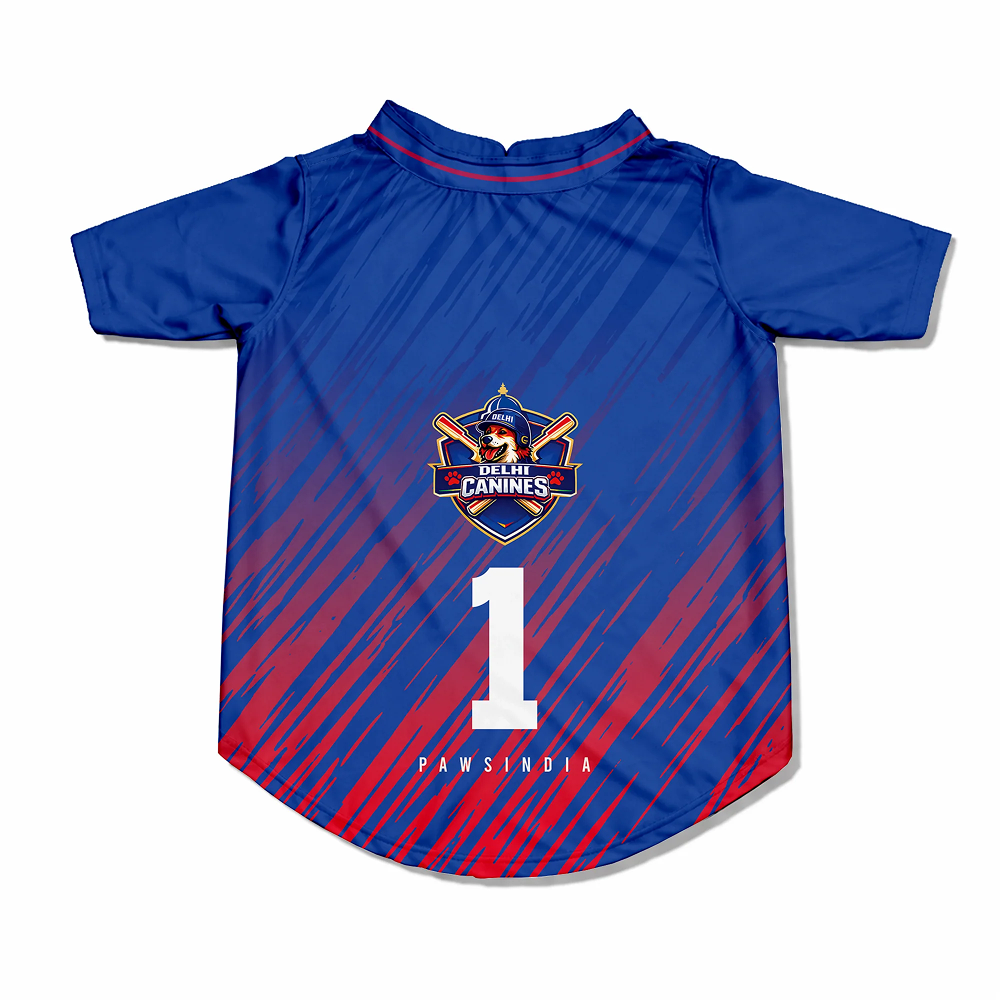Pawsindia Delhi Canines T20 Pets Premier League Jersey for Dogs | Indian Pet League